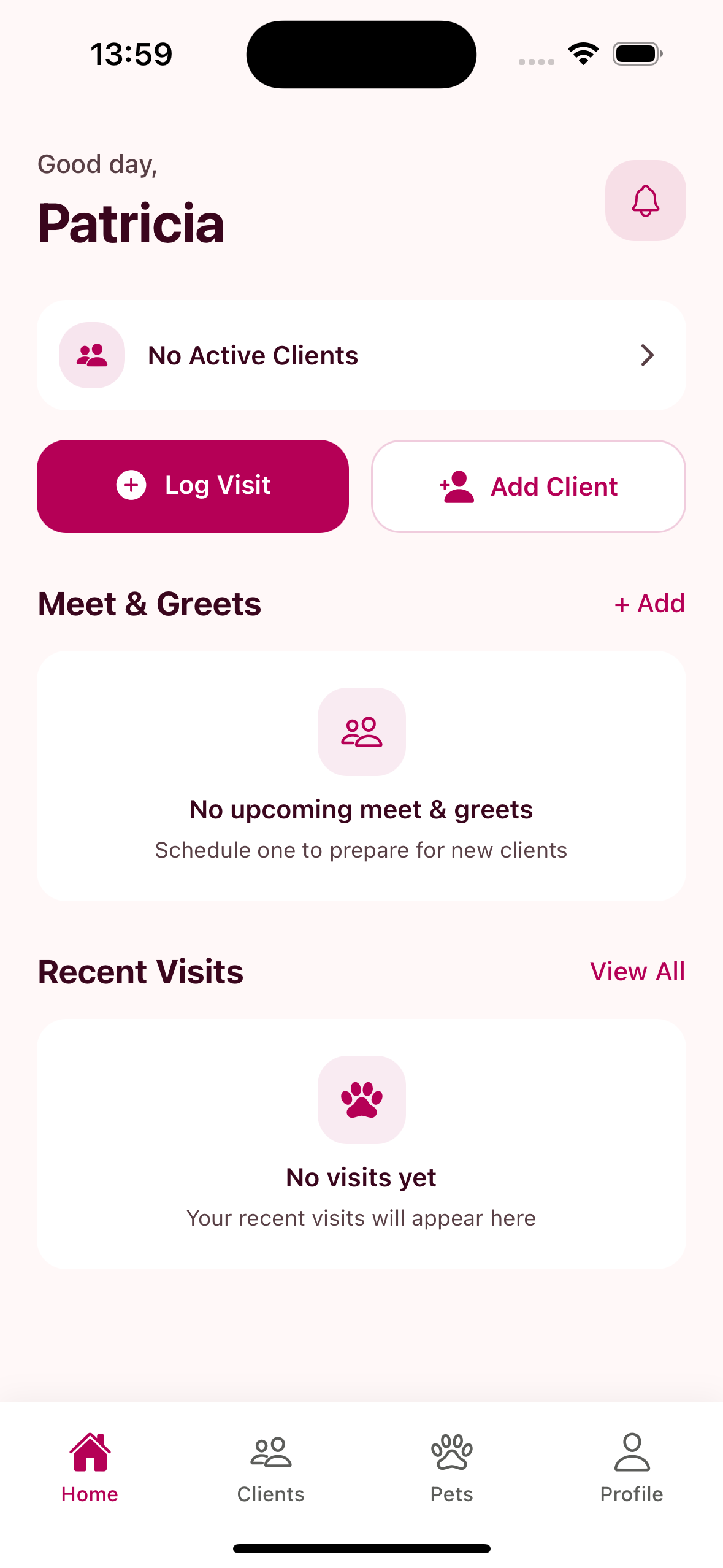 Sitter Flow app screenshot